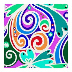 Crazy Pop Art - Doodle Circles   Banner And Sign 3  X 3  by ConteMonfrey