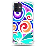 Crazy Pop Art - Doodle Circles   iPhone 12 mini TPU UV Print Case	 Front