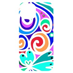 Crazy Pop Art - Doodle Circles   Iphone 14 Black Uv Print Case by ConteMonfrey