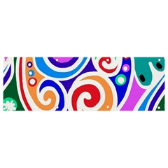 Crazy Pop Art - Doodle Circles   Banner And Sign 9  X 3  by ConteMonfrey