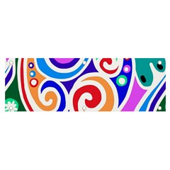 Crazy Pop Art - Doodle Circles   Banner And Sign 6  X 2  by ConteMonfrey