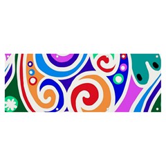 Crazy Pop Art - Doodle Circles   Banner And Sign 8  X 3  by ConteMonfrey