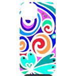 Crazy Pop Art - Doodle Circles   iPhone 14 Black UV Print Case Front