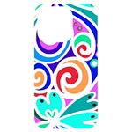 Crazy Pop Art - Doodle Circles   iPhone 14 Pro Black UV Print Case Front