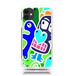 Crazy Pop Art - Doodle Skulls  iPhone 11 TPU UV Print Case Front