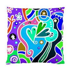 Crazy Pop Art - Doodle Hearts   Standard Cushion Case (one Side) by ConteMonfrey