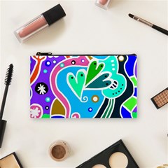 Crazy Pop Art - Doodle Hearts   Cosmetic Bag (small) by ConteMonfrey