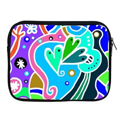 Crazy Pop Art - Doodle Hearts   Apple Ipad 2/3/4 Zipper Cases by ConteMonfrey