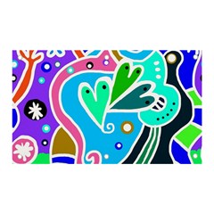 Crazy Pop Art - Doodle Hearts   Banner And Sign 5  X 3  by ConteMonfrey