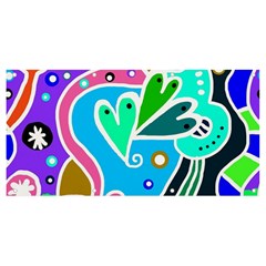 Crazy Pop Art - Doodle Hearts   Banner And Sign 8  X 4  by ConteMonfrey