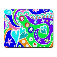 Crazy Pop Art - Doodle Lover   Small Mousepad by ConteMonfrey