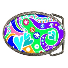 Crazy Pop Art - Doodle Lover   Belt Buckles by ConteMonfrey