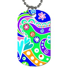 Crazy Pop Art - Doodle Lover   Dog Tag (one Side) by ConteMonfrey