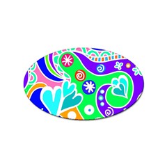 Crazy Pop Art - Doodle Lover   Sticker Oval (100 Pack) by ConteMonfrey