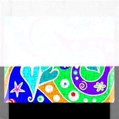 Crazy Pop Art - Doodle Lover   Rectangular Jigsaw Puzzl by ConteMonfrey