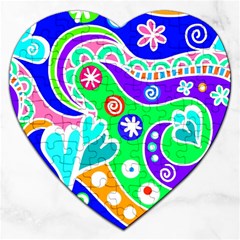 Crazy Pop Art - Doodle Lover   Jigsaw Puzzle (heart) by ConteMonfrey