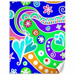 Crazy Pop Art - Doodle Lover   Canvas 18  X 24  by ConteMonfrey