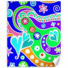 Crazy Pop Art - Doodle Lover   Canvas 16  X 20  by ConteMonfrey