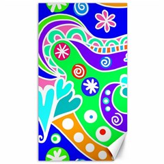 Crazy Pop Art - Doodle Lover   Canvas 40  X 72  by ConteMonfrey