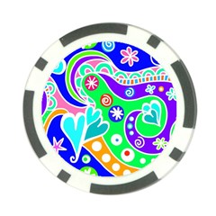 Crazy Pop Art - Doodle Lover   Poker Chip Card Guard by ConteMonfrey