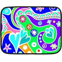 Crazy Pop Art - Doodle Lover   Fleece Blanket (mini) by ConteMonfrey