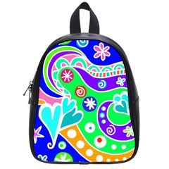 Crazy Pop Art - Doodle Lover   School Bag (small) by ConteMonfrey