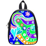 Crazy Pop Art - Doodle Lover   School Bag (Small) Front