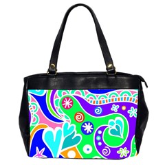 Crazy Pop Art - Doodle Lover   Oversize Office Handbag (2 Sides) by ConteMonfrey