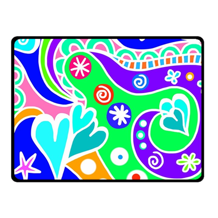 Crazy Pop Art - Doodle Lover   Fleece Blanket (Small)