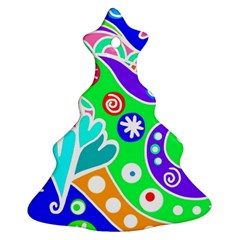 Crazy Pop Art - Doodle Lover   Ornament (christmas Tree)  by ConteMonfrey