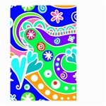 Crazy Pop Art - Doodle Lover   Small Garden Flag (Two Sides) Front