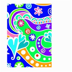 Crazy Pop Art - Doodle Lover   Large Garden Flag (two Sides) by ConteMonfrey