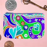 Crazy Pop Art - Doodle Lover   Large Coin Purse Front