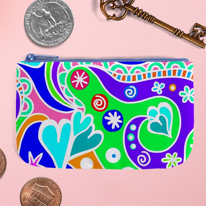 Crazy Pop Art - Doodle Lover   Large Coin Purse