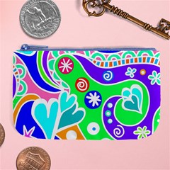 Crazy Pop Art - Doodle Lover   Large Coin Purse by ConteMonfrey