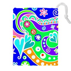 Crazy Pop Art - Doodle Lover   Drawstring Pouch (4xl) by ConteMonfrey