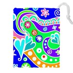 Crazy Pop Art - Doodle Lover   Drawstring Pouch (4XL) Front