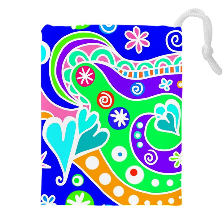 Crazy Pop Art - Doodle Lover   Drawstring Pouch (4XL)