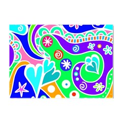 Crazy Pop Art - Doodle Lover   Crystal Sticker (a4) by ConteMonfrey