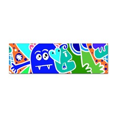 Crazy Pop Art - Doodle Buddies  Sticker (bumper) by ConteMonfrey