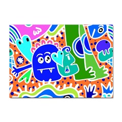 Crazy Pop Art - Doodle Buddies  Sticker A4 (10 Pack) by ConteMonfrey