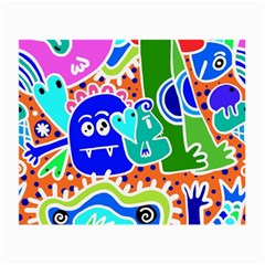 Crazy Pop Art - Doodle Buddies  Small Glasses Cloth