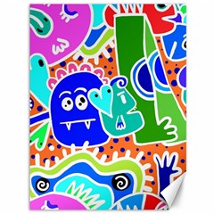 Crazy Pop Art - Doodle Buddies  Canvas 36  x 48 