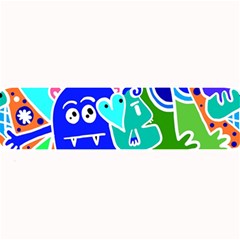 Crazy Pop Art - Doodle Buddies  Large Bar Mat by ConteMonfrey