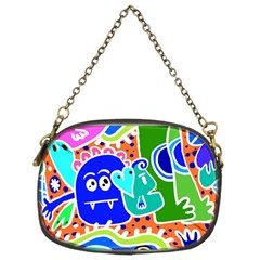 Crazy Pop Art - Doodle Buddies  Chain Purse (Two Sides)