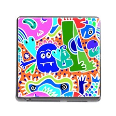 Crazy Pop Art - Doodle Buddies  Memory Card Reader (square 5 Slot) by ConteMonfrey