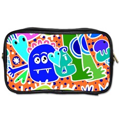 Crazy Pop Art - Doodle Buddies  Toiletries Bag (two Sides) by ConteMonfrey