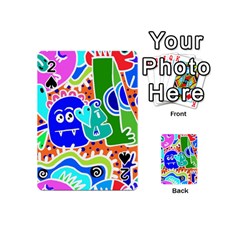 Crazy Pop Art - Doodle Buddies  Playing Cards 54 Designs (mini) by ConteMonfrey