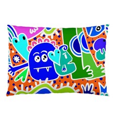 Crazy Pop Art - Doodle Buddies  Pillow Case (Two Sides)