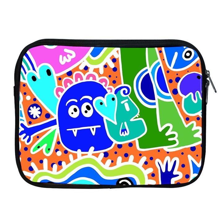 Crazy Pop Art - Doodle Buddies  Apple iPad 2/3/4 Zipper Cases